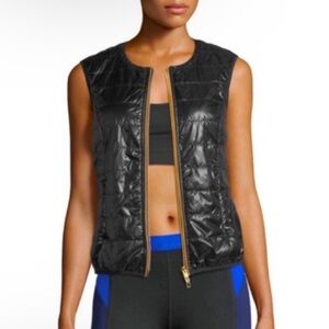 Monreal London Quilted Double Zip-front Gilet Puffer Vest